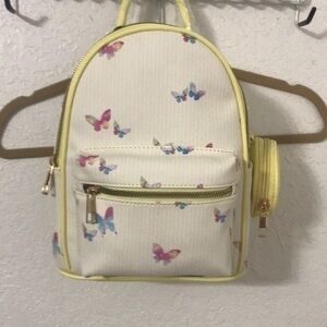Butterfly backpack purse